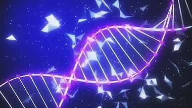 DNA生物基因分子背景视频模板视频的预览图